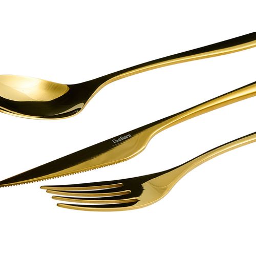 Set De 30 Couverts Farfalle Doré