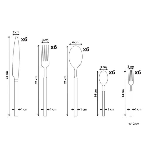 Set De 30 Couverts Bigoli Doré