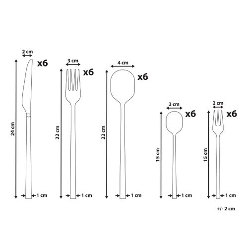 Set De 30 Couverts Fregola Argenté