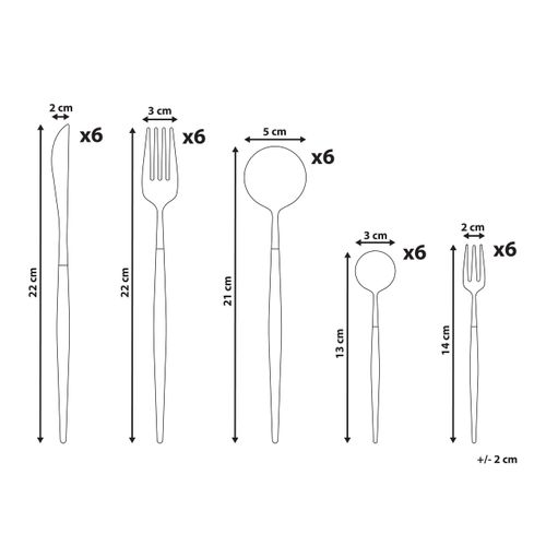 Set De 30 Couverts Bavette Argenté