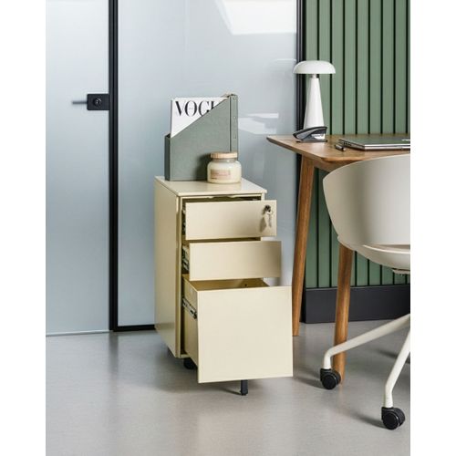 Meuble De Rangement Bolsena Métal Beige Clair