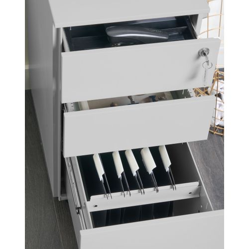 Meuble De Rangement Bolsena Métal Gris Clair