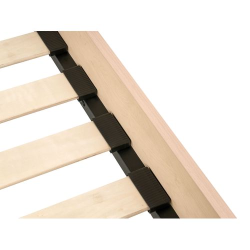 Lit Avec Sommier Monpazier 120 X 200 Cm Marron Clair