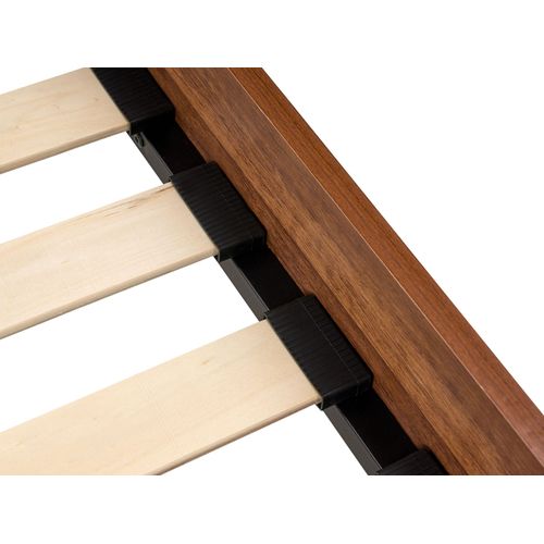 Lit Avec Sommier Monpazier 120 X 200 Cm Marron Foncé