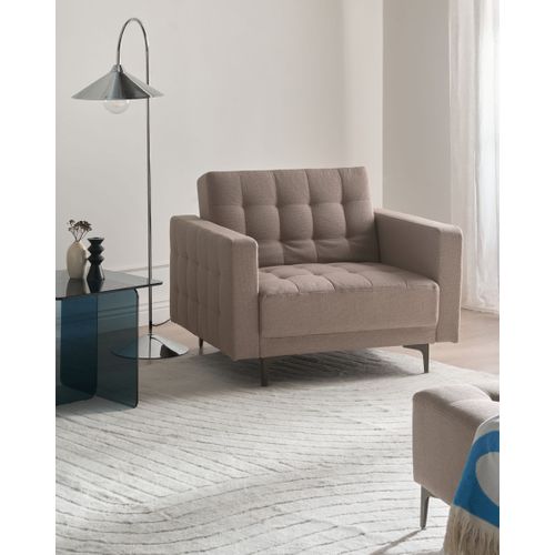 Fauteuil Aberdeen Tissu Taupe