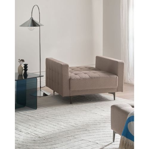 Fauteuil Aberdeen Tissu Taupe