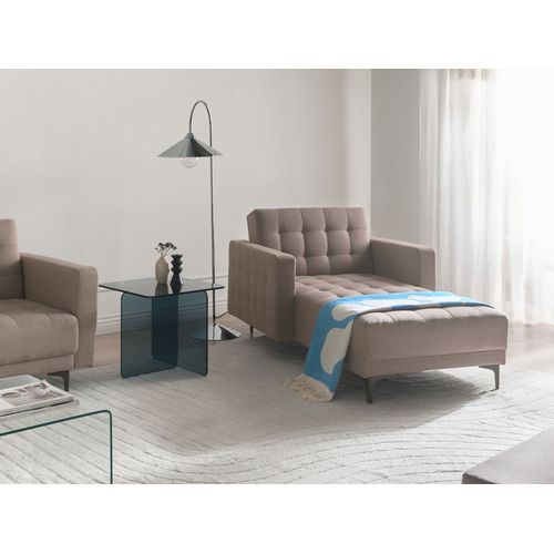 Chaise Longue Aberdeen Tissu Taupe