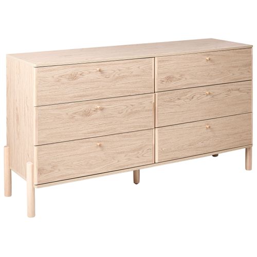 Commode à 6 Tiroirs Collins Marron Clair