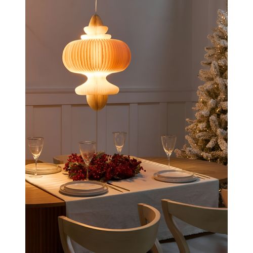 Lampe Suspension Amalsan Papier Beige