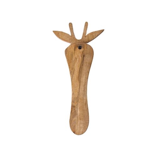 Décoration Murale Girafe Ekpoma Bois De Manguier 68 Cm Marron Clair