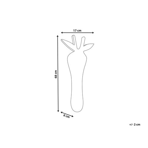 Décoration Murale Girafe Ekpoma Bois De Manguier 68 Cm Marron Clair