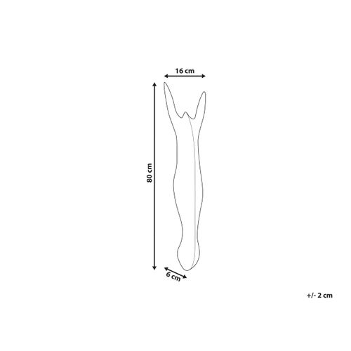 Décoration Murale Zèbre Gboko Bois De Manguier 80 Cm Noir/blanc