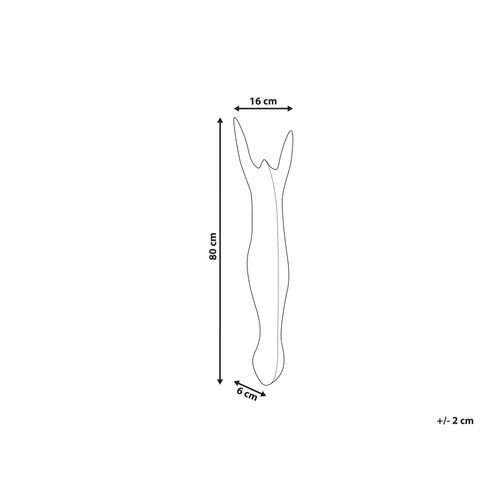 Décoration Murale Zèbre Gboko Bois De Manguier 80 Cm Noir/blanc