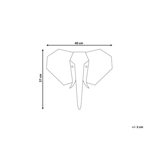 Décoration Murale Éléphant Garoua Bois De Manguier 37 Cm Marron