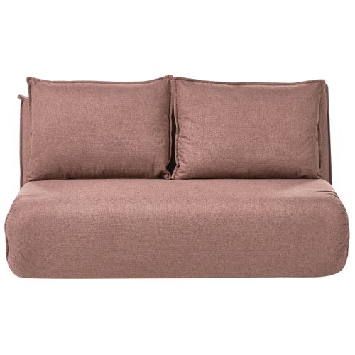 Canapé-lit 2 Places Roros Lin Synthétique Marron