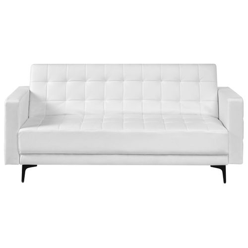 Canapé-lit 3 Places Aberdeen Cuir Pu Blanc