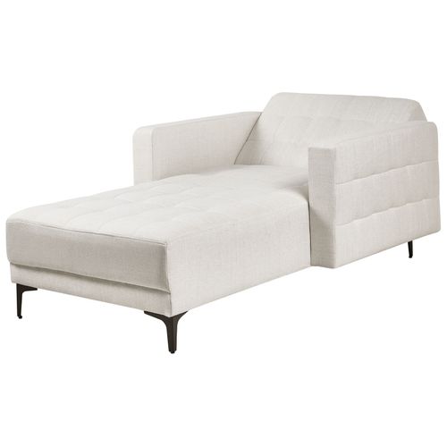 Chaise Longue Aberdeen Tissu Blanc Cassé