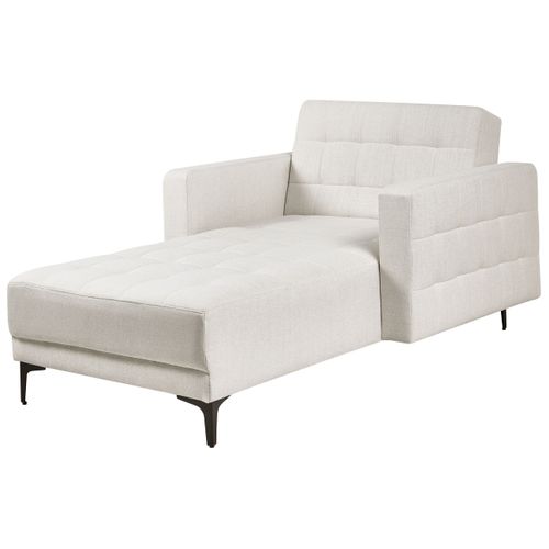 Chaise Longue Aberdeen Tissu Blanc Cassé