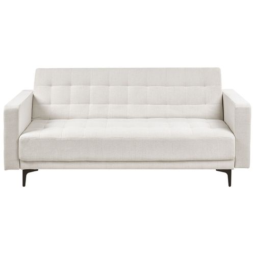 Canapé-lit 3 Places Aberdeen Tissu Blanc Cassé