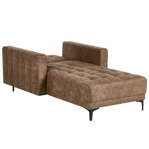 Chaise Longue Aberdeen Cuir Pu Marron