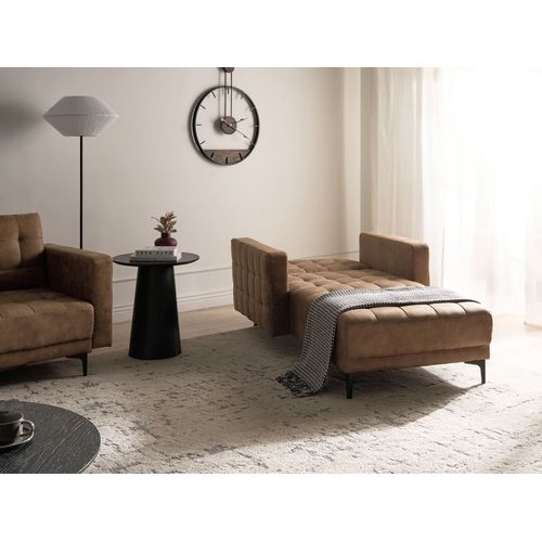 Chaise Longue Aberdeen Cuir Pu Marron
