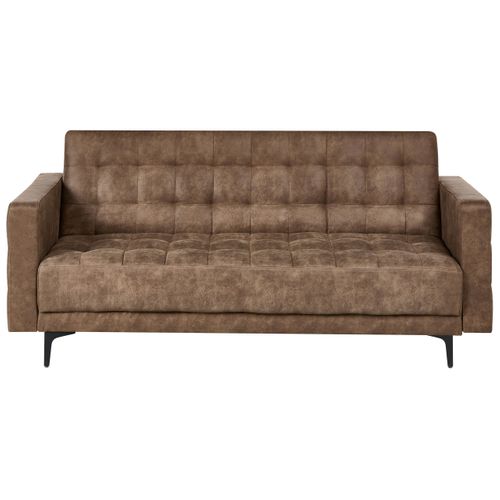 Canapé-lit 3 Places Aberdeen Cuir Pu Marron