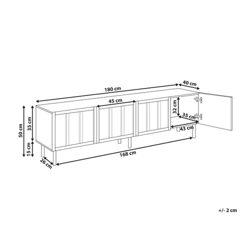 Meuble TV Clunes Beige Clair
