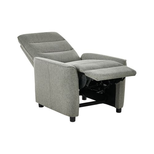 Fauteuil Inclinable Sande Repose-pieds Inclus Tissu Vert Clair