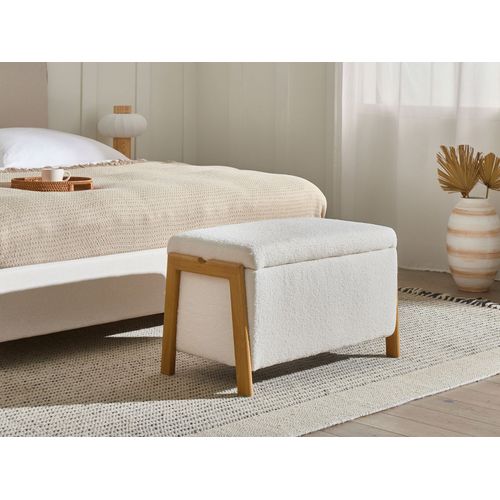 Banc De Rangement Edland Bouclé Blanc