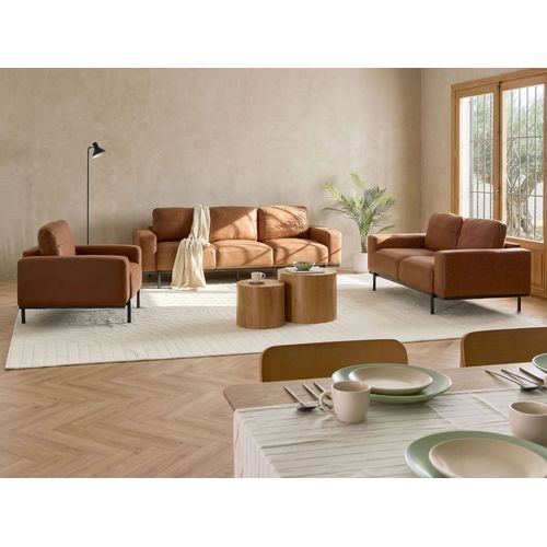 Fauteuil Sovik Cuir Pu Marron