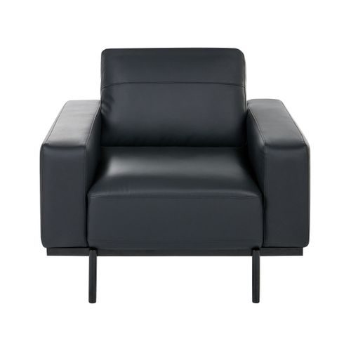 Fauteuil Sovik Cuir Pu Noir