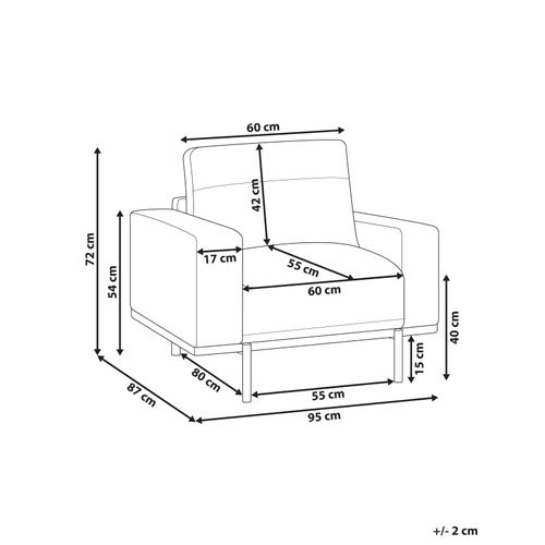 Fauteuil Sovik Cuir Pu Noir