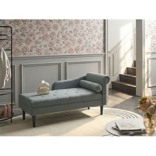 Chaise Longue Côté Droit Yvoire Tissu Vert
