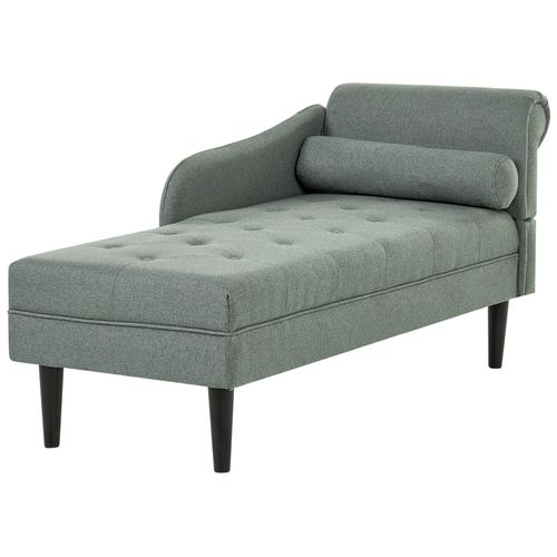 Chaise Longue Côté Droit Yvoire Tissu Vert