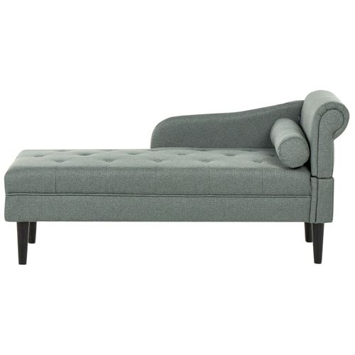 Chaise Longue Côté Droit Yvoire Tissu Vert
