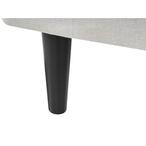 Chaise Longue Côté Gauche Yvoire Tissu Blanc Cassé