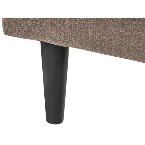 Chaise Longue Côté Gauche Yvoire Tissu Taupe
