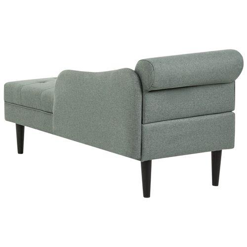 Chaise Longue Côté Gauche Yvoire Tissu Vert