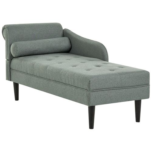 Chaise Longue Côté Gauche Yvoire Tissu Vert