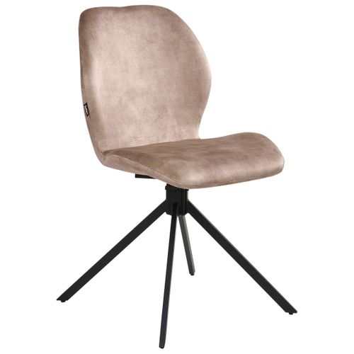 Lot De 4 Chaises De Salle à Manger Morrison Velours Beige