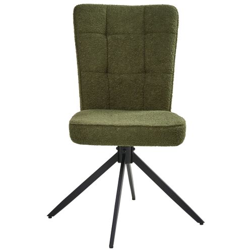 Lot De 2 Chaises De Salle à Manger Ryan Bouclé Vert