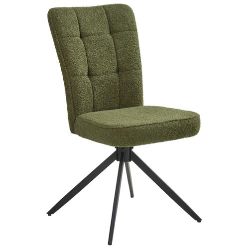 Lot De 2 Chaises De Salle à Manger Ryan Bouclé Vert