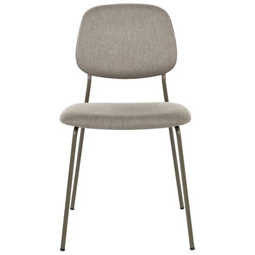 Lot De 4 Chaises De Salle à Manger Riley Tissu Taupe