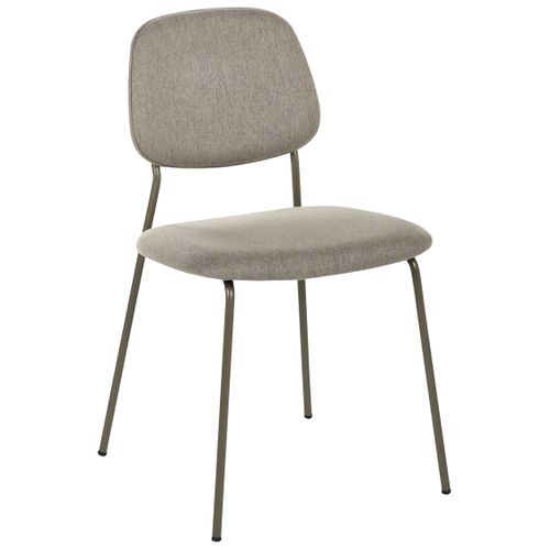 Lot De 4 Chaises De Salle à Manger Riley Tissu Taupe