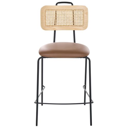 Lot De 2 Chaises De Bar Adelanto Marron