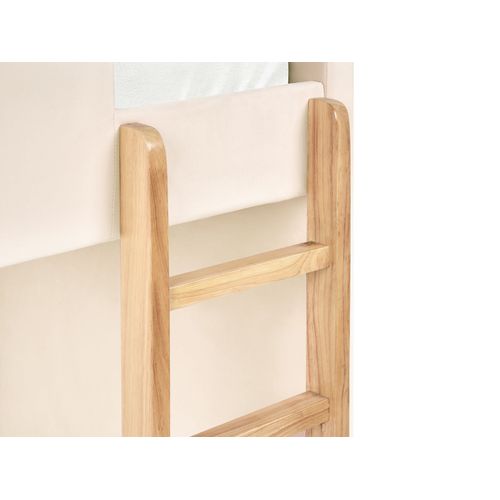 Lit Superposé Velours Chocques 90 X 200 Cm Beige Clair