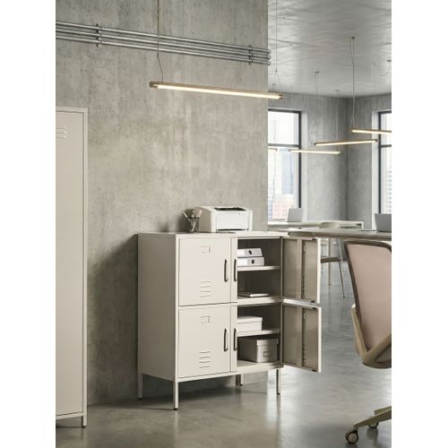 Meuble De Rangement Holbeck Métal Beige Clair