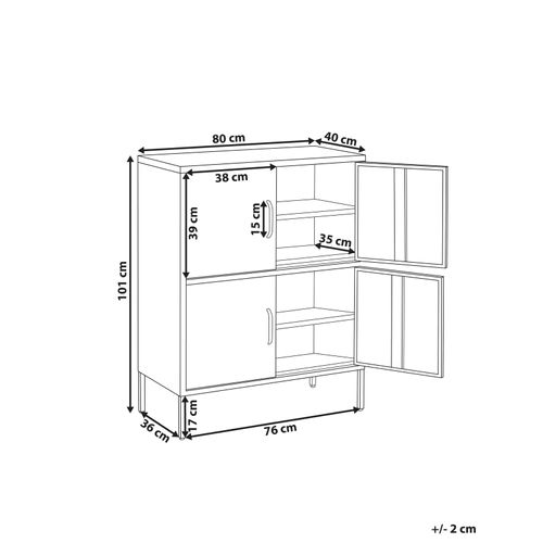 Meuble De Rangement Holbeck Métal Beige Clair