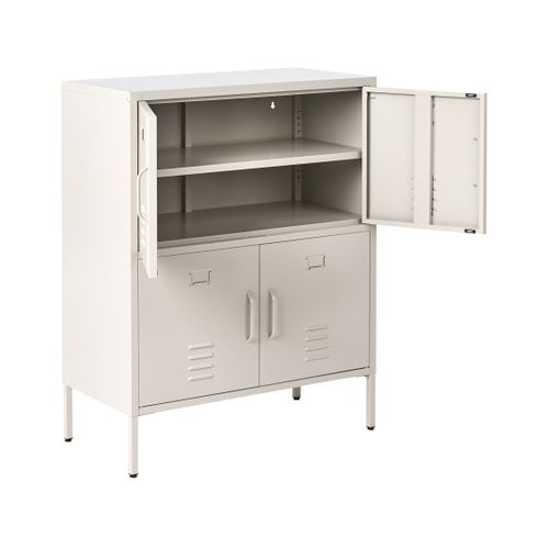 Meuble De Rangement Holbeck Métal Beige Clair