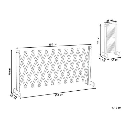 Treillis De Jardin Sciolze Extensible Marron Foncé